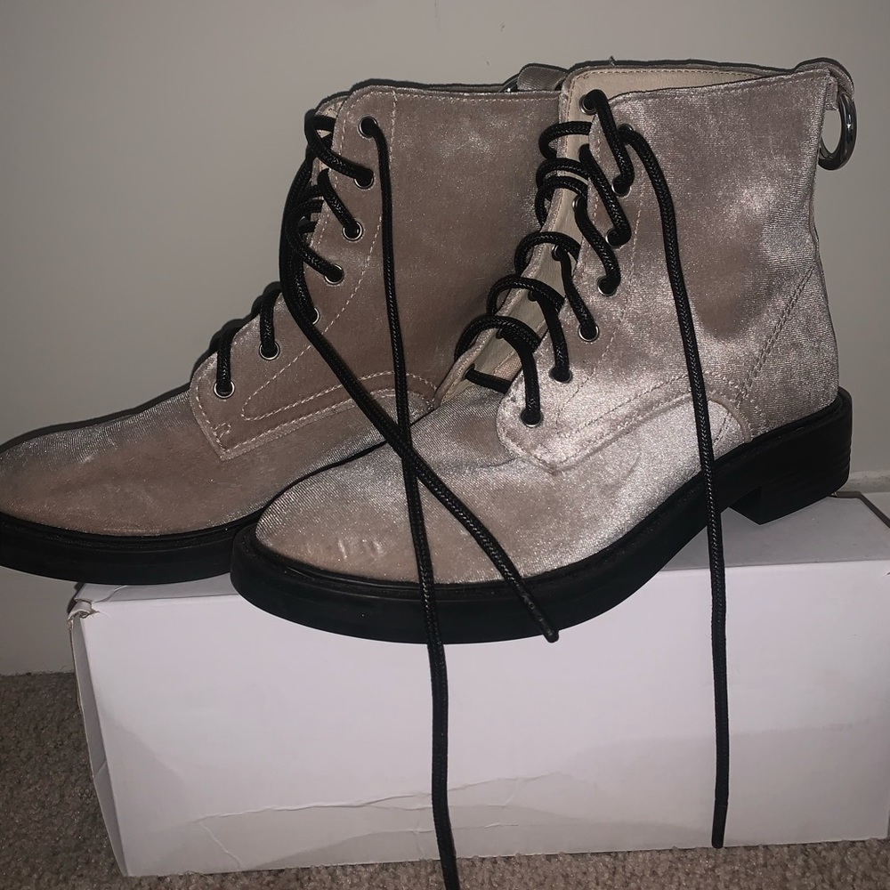 Dolce Vita Suede Combat Booties